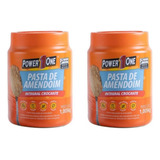 Pasta De Amendoim Power One Integral 1kg Crocante 2 Potes 