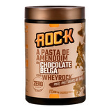 Pasta De Amendoim Rock Com Whey 1 010kg Sabor Chocolate Belga