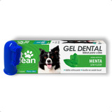 Pasta De Dente Cães Pet Clean Escova Dedeira Cor Sortida Sabor Menta