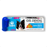 Pasta De Dente Cães Pet Clean Escova Dedeira Cor Sortida Sabor Tutti Frutti