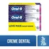 Pasta De Dentes Oral b 3d White Brilliant Fresh Em Creme Pacote X 3 70 G