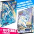 Pasta Fichário Álbum Premium Pokémon Cartas Cards 10 Folhas