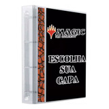 Pasta Fichário Cartas Cards Magic Com 30 Folhas 9 Bolsos