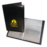 Pasta Para Cardápio Couro Nobre 230x315mm 4 Bolsa 10 Und