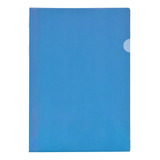 Pasta Plástica Tipo L Azul A4 C 10