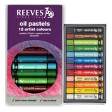 Pastel Oleoso Reeves 12 Cores