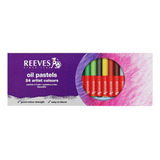 Pastel Oleoso Reeves Técnico 24 Cores