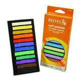 Pastel Seco Desenho Reeves Conj 12 Cores frete barato 
