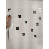 Pastilha Adesiva Resinada M Milan Branco Prata Kit 48 Placas