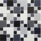 Pastilha De Vidro Cristal Miscelânea Parede Kit 5 Placas