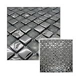Pastilha De Vidro Cristal Piscina Cozinha Banheiro Saunas Resvestimento Decoração ROCHA 30x30cm La Bella Griffe