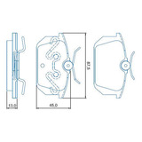 Pastilha Freio Tras. Tipo 93/97 Tempra Sw 90/97 Alfa 145/155