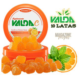 Pastilha Valda Vitamina C Laranja Display C 10 Latas De 50g