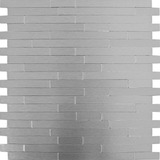Pastilhas Adesivas Inox Cozinha Banheiro 3d Prata M77
