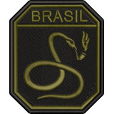 Patch Aplique Feb A Cobra Vai Fumar Bordado Termocolante