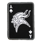 Patch As De Espadas Guerreiro Viking Matador Preto