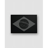 Patch Bandeira Brasil Preto cinza Invictus