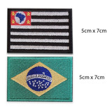 Patch Bandeira Do Brasil E São