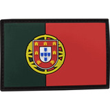 Patch Bandeira Portugal Emborrachado C velcro Ponto Militar