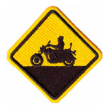 Patch Bordado - Placa Motociclista Moto Estradeira Ad30101