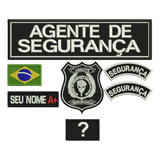 Patch Bordado Agente De Segurança Tarja Nome Rh Band 