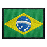Patch Bordado Aplique Termocolante Bandeira Do Brasil