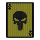 Patch Bordado As De Espadas Justiceiro Airsoft Paintball