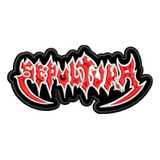 Patch Bordado Banda Sepultura Logo Antigo Rock Metal Death