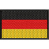 Patch Bordado Bandeira Alemanha Motoqueiro P