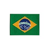Patch Bordado - Bandeira Do Brasil Bd50144-369 Termocolante Para Aplicar