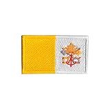 Patch Bordado - Bandeira Do Vaticano Bd50235-391 Fecho De Contato