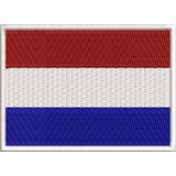 Patch Bordado Bandeira Holanda