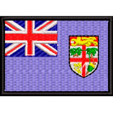 Patch Bordado Bandeira Ilhas Fiji 5x7 Cm Cód.bdp404