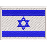 Patch Bordado Bandeira Israel Motociclista Moto