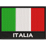 Patch Bordado Bandeira Italia