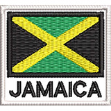 Patch Bordado Bandeira Jamaica 4 5x5