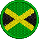 Patch Bordado Bandeira Jamaica 4x4 Cód