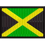 Patch Bordado Bandeira Jamaica 5x7 Cm