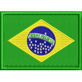 Patch Bordado Bandeira País Brasil Alta