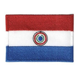 Patch Bordado Bandeira Paraguai Com Fecho