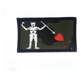 Patch Bordado Bandeira Pirata