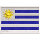 Patch Bordado Bandeira Uruguai Motoqueiro P