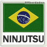 Patch Bordado Bbr037 Ninjutsu