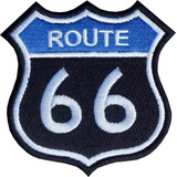 Patch Bordado Brasão Rota 66 Route 66 Motoqueiro 8 5x8 5 Rt1
