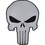 Patch Bordado Caveira Justiceiro Pequeno Motociclista Cav68