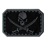 Patch Bordado Caveira Pirata