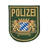 Patch Bordado Escudo Alemao Policia Polizei PL60268 51 Termocolante Para Aplicar