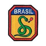 Patch Bordado - Feb Força Expedicionaria Brasil Ex10034-203 Termocolante Para Aplicar