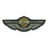 Patch Bordado Harley Davidson 100years 29x12cm 