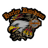 Patch Bordado Harley Davidson Aguia 21x27cm 